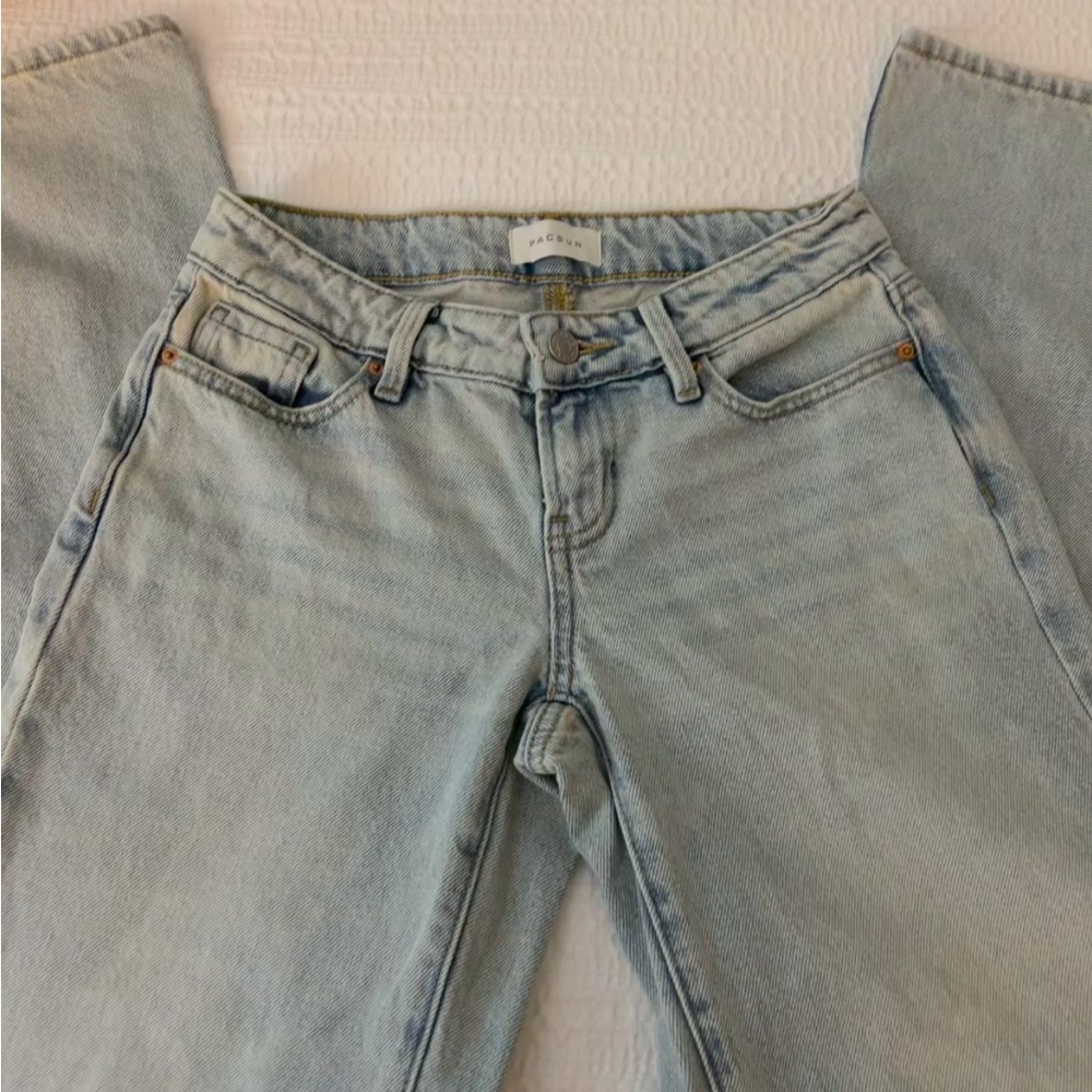 PacSun Blue Flare Wide Leg Jeans